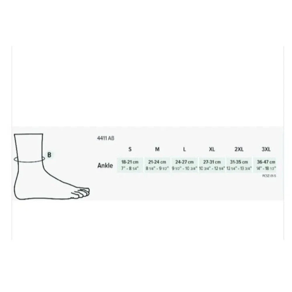 Juzo Basic Compression Anklet Black & Beige 4411AB XL Open Toe New in Package